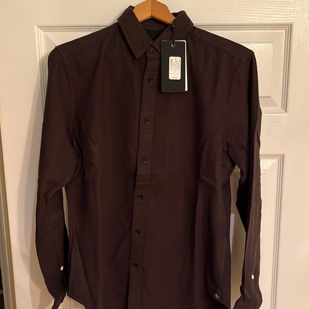 Rag & bone Men Flannel Shirt Brown Small NWT